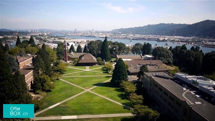 波特兰大学校园校园环境